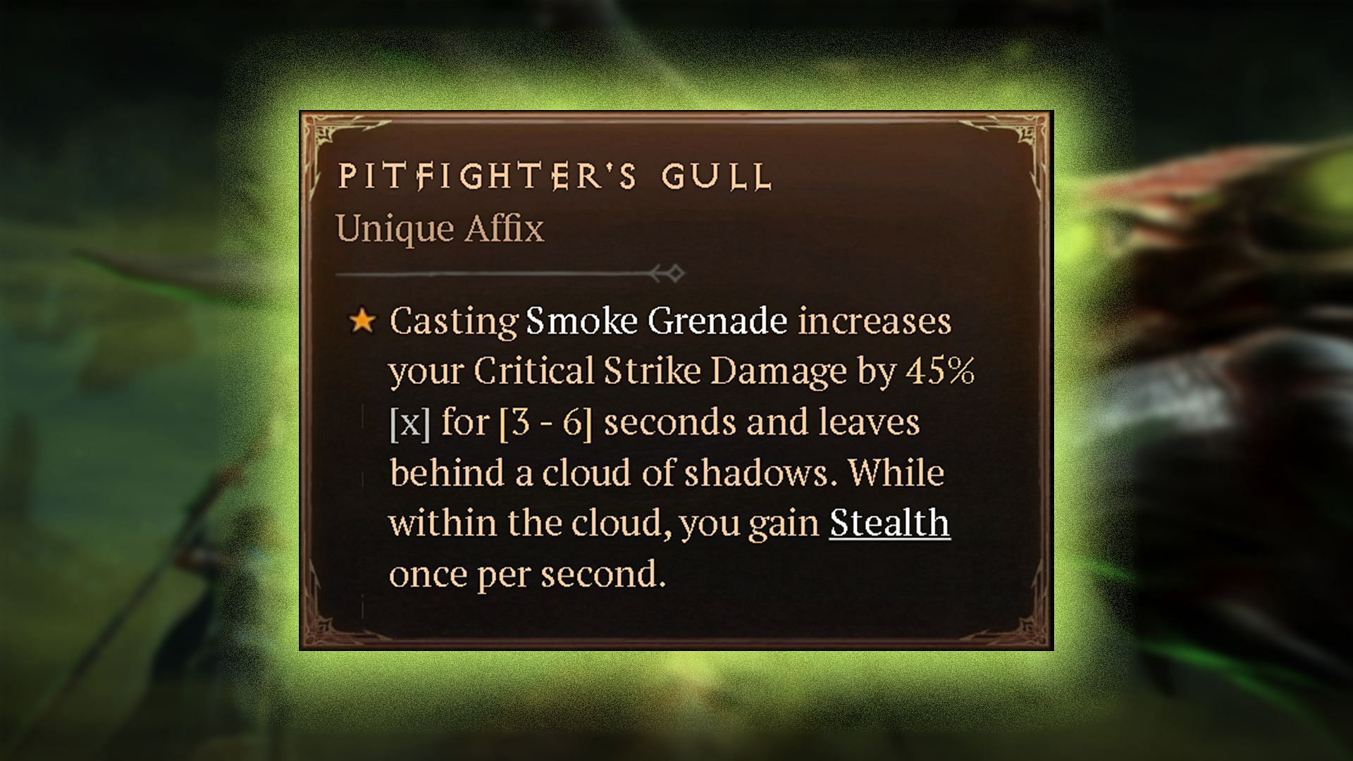 Unique Effects of the Pitfighter’s Gull (Image via Blizzard Entertainment)